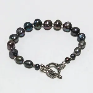 Mixed Dark Pearls Bracelet