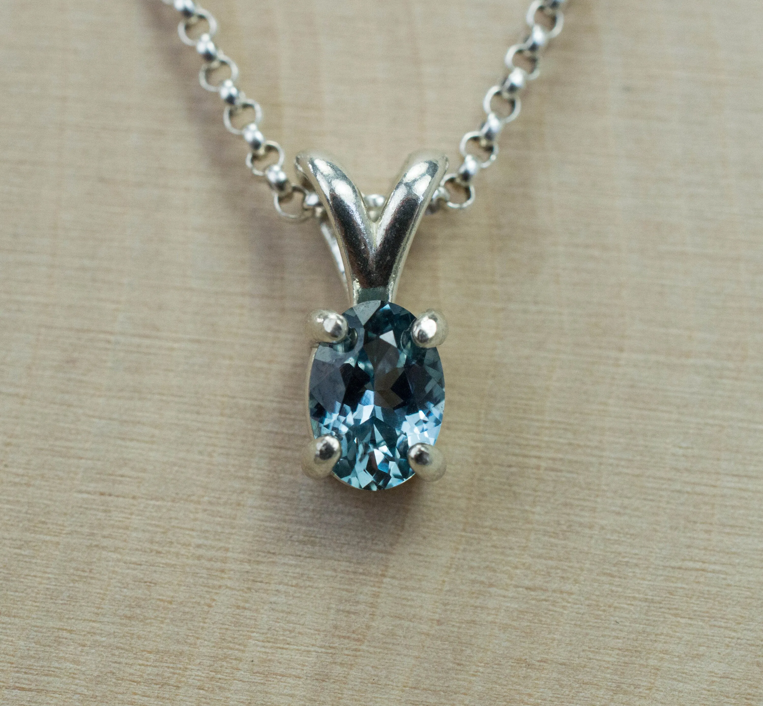 Montana Sapphire Pendant; Genuine USA Sapphire
