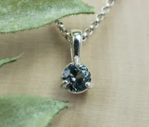 Montana Sapphire Pendant; Natural Untreated USA Sapphire; 0.730cts
