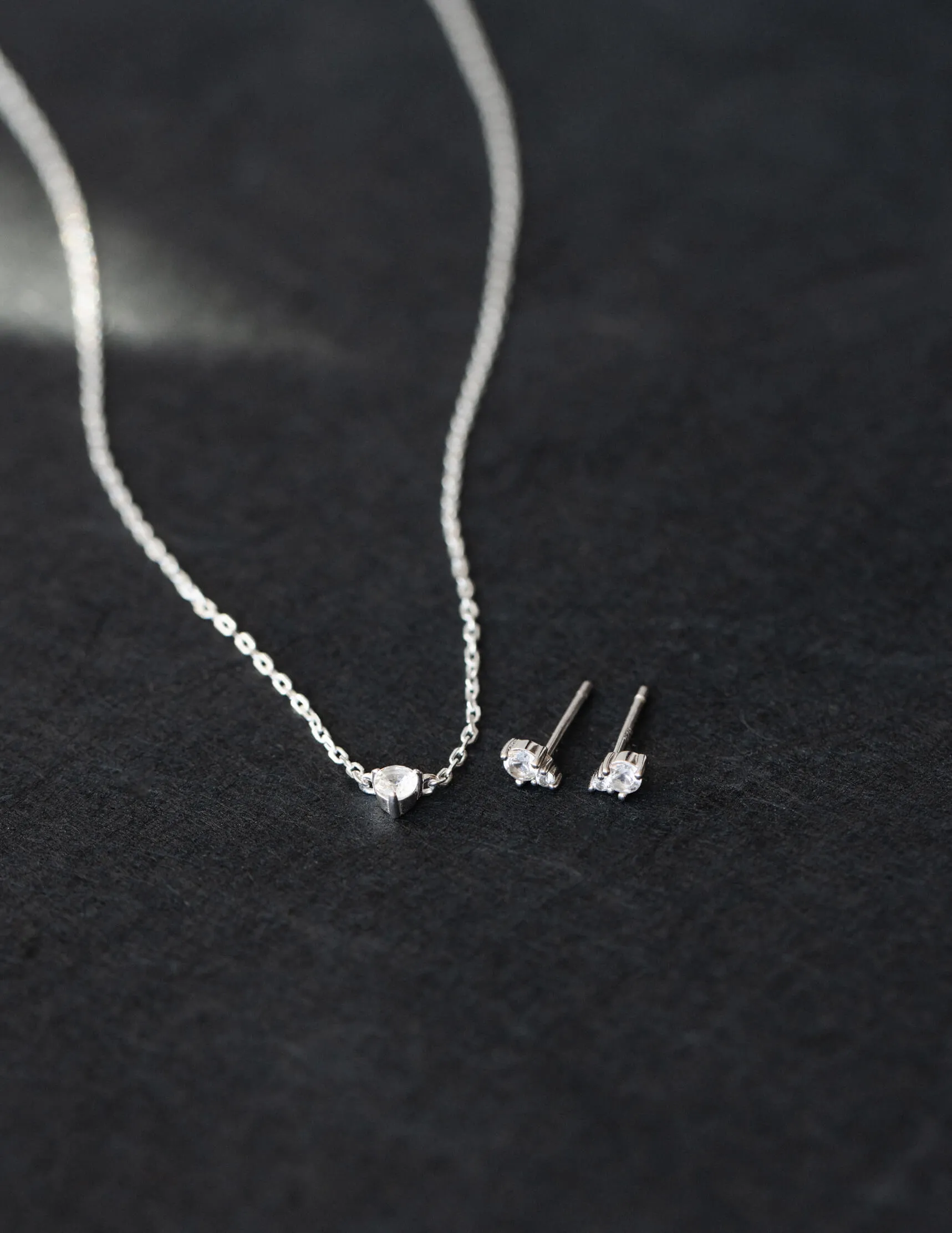 Morningstar White Sapphire Studs