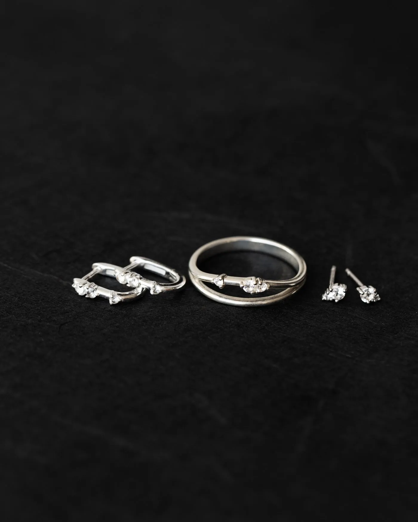 Morningstar White Sapphire Studs