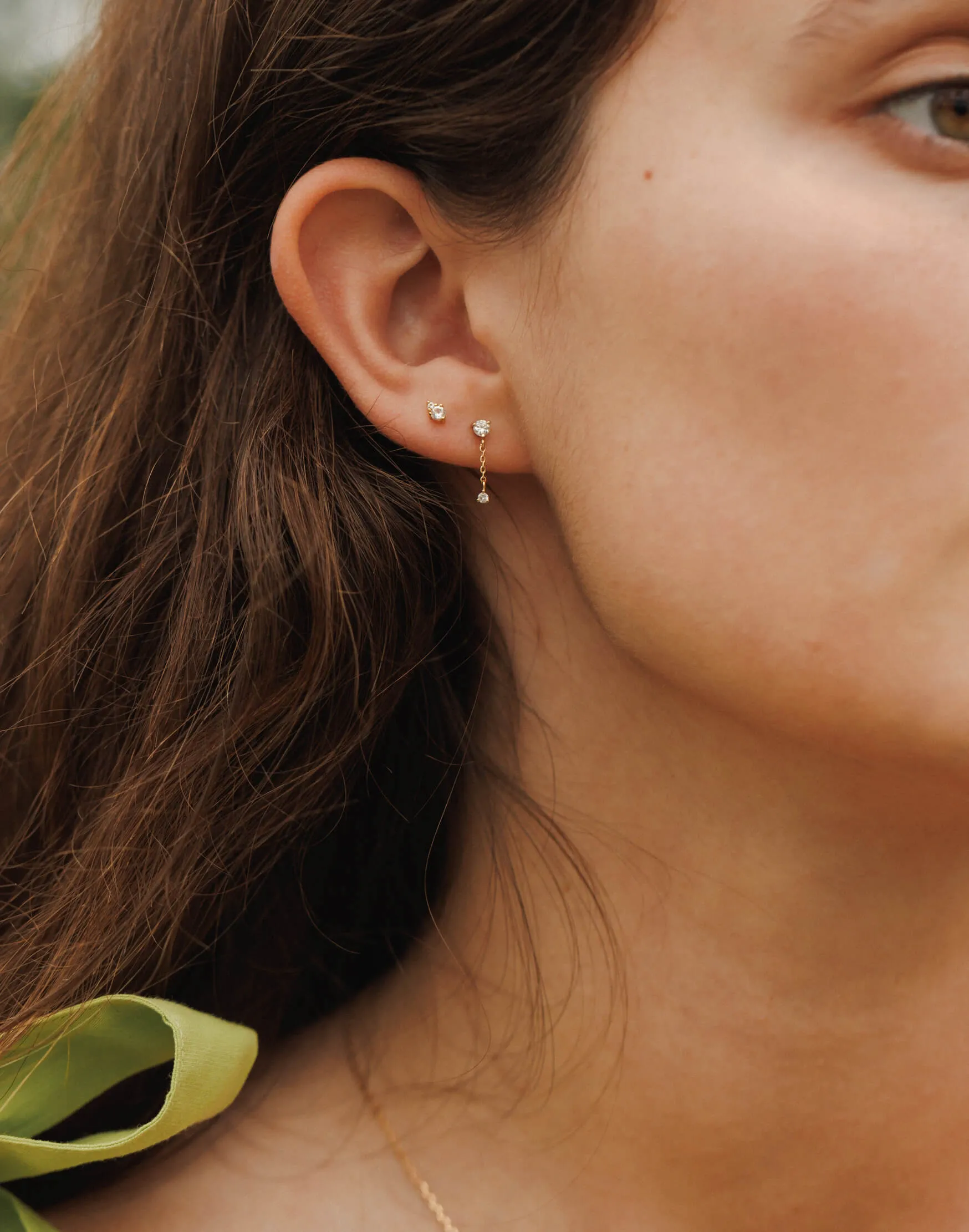 Morningstar White Sapphire Studs