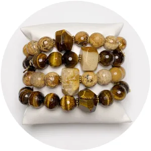Picture Jasper & Tiger Eye Rock Candy Armparty