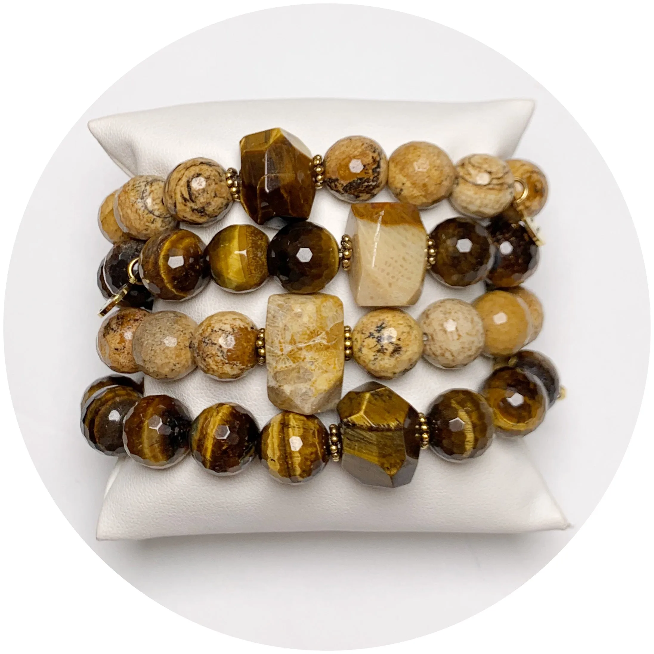 Picture Jasper & Tiger Eye Rock Candy Armparty