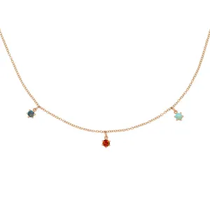 Scorpio Zodiac Fringe Necklace