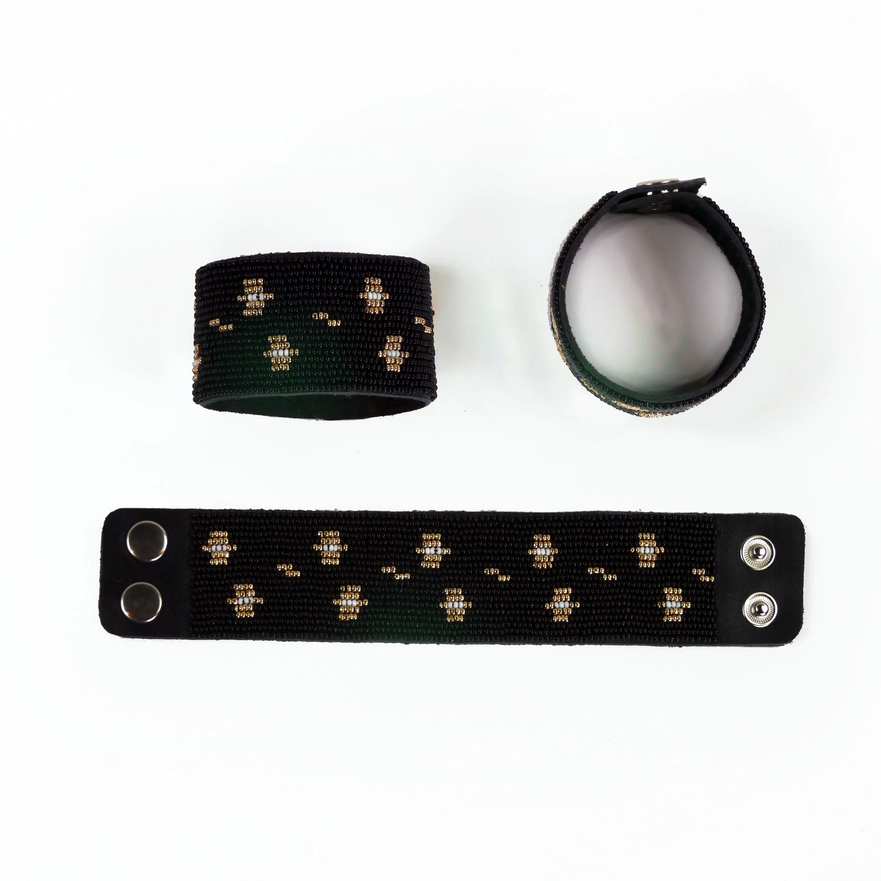 Seine - Leather Beaded Bracelet