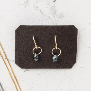 September Petite Briolette Drop Earrings: Sapphire