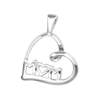 Silver Heart Mum Bracelet