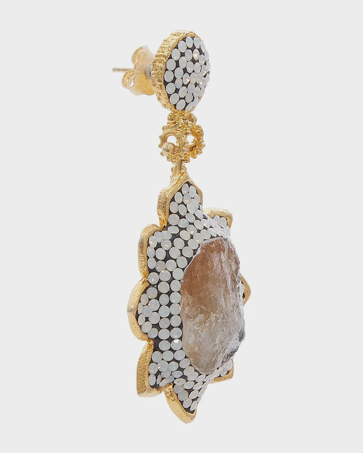Soru Citrine Flower Earrings