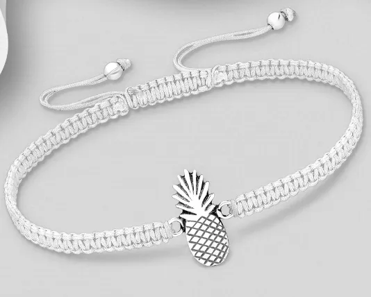 Sterling Silver Pineapple Bracelet