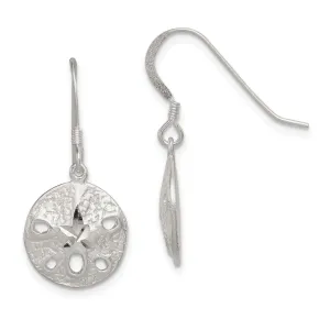 Sterling Silver Sand Dollar Dangle Earrings