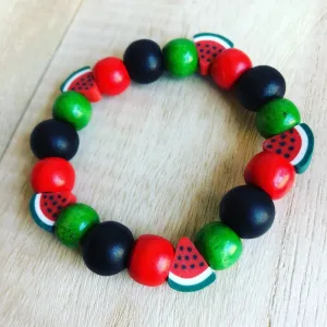 Summer Watermelon Beaded Stretch Bracelet Kit for Kids