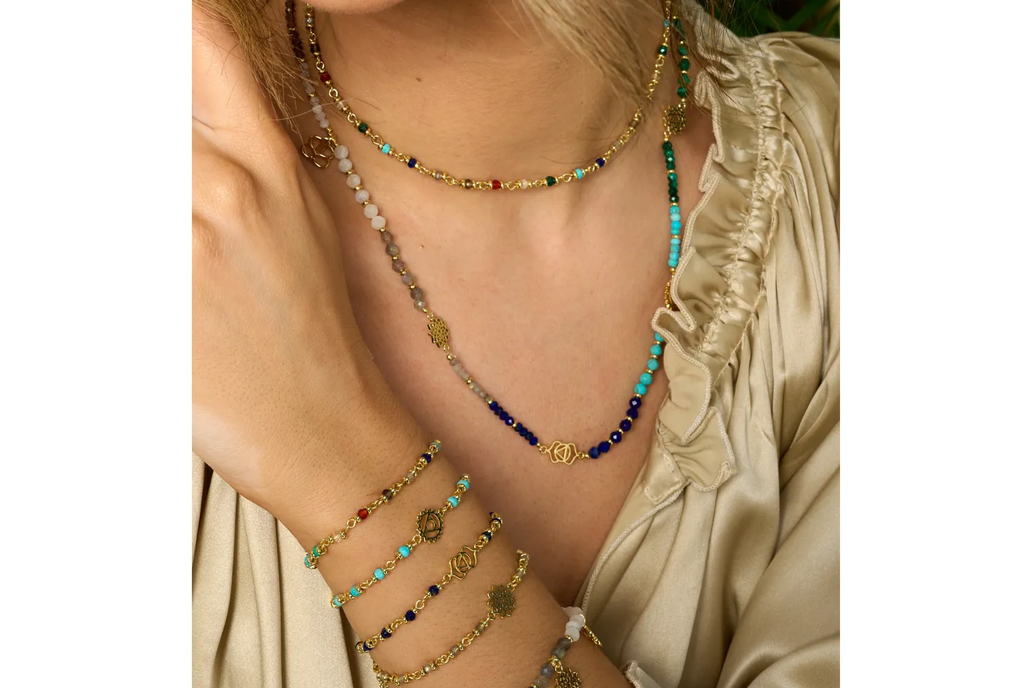 Third Eye Chakra Gemstone Bracelet