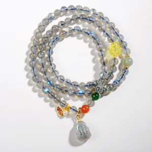 Three Circles Of Gray Moonlight  Pixiu Bracelet