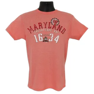 TSMD17C T-Shirt Maryland Arch 1634 CORAL HEATHER