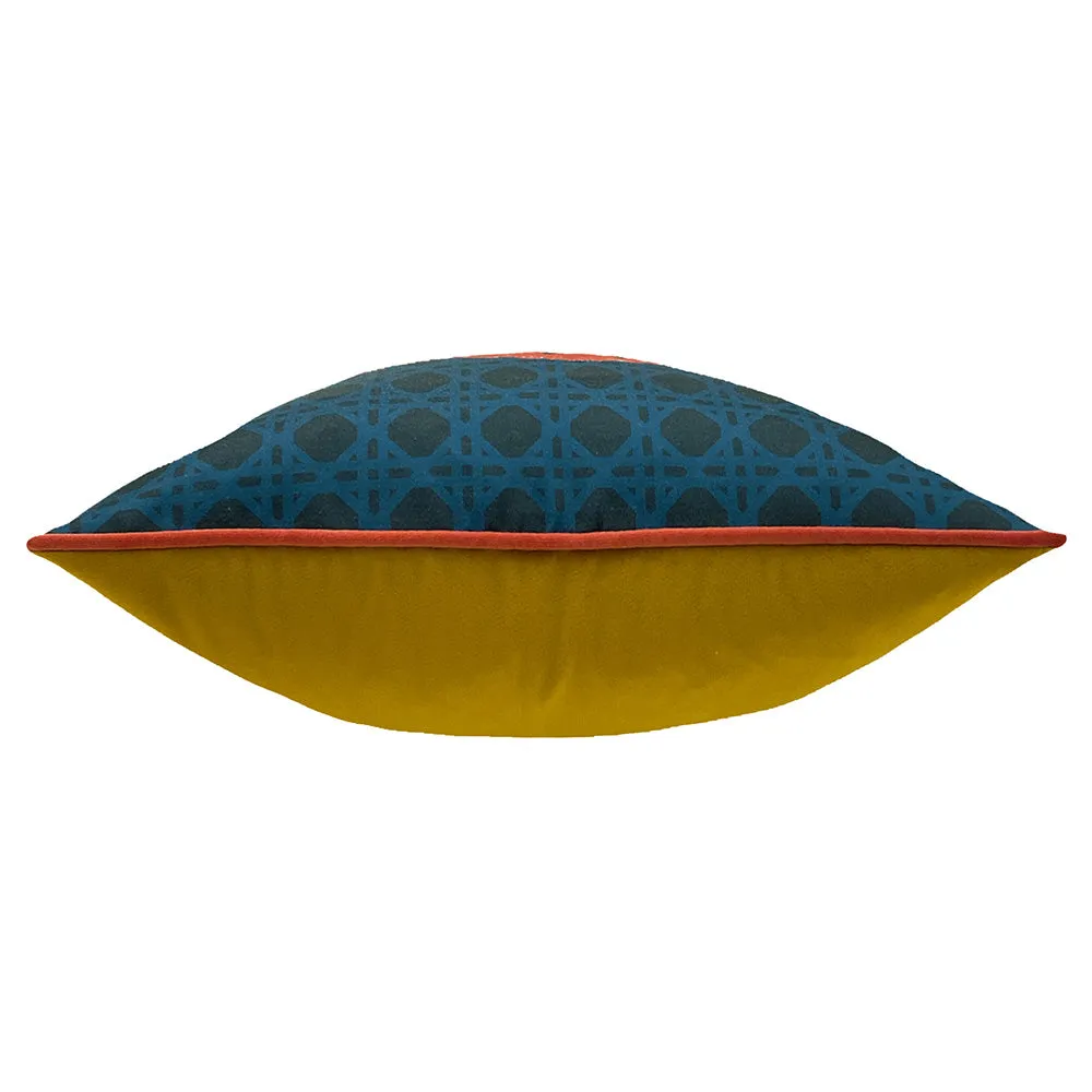 Untamed Cheetah Cushion Blue