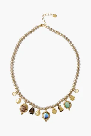 Vignette Charm Necklace Multi