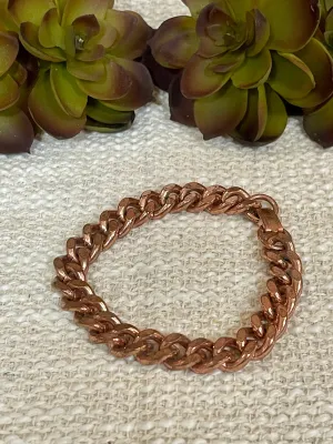 Vintage Handmade Copper Chain Bracelet