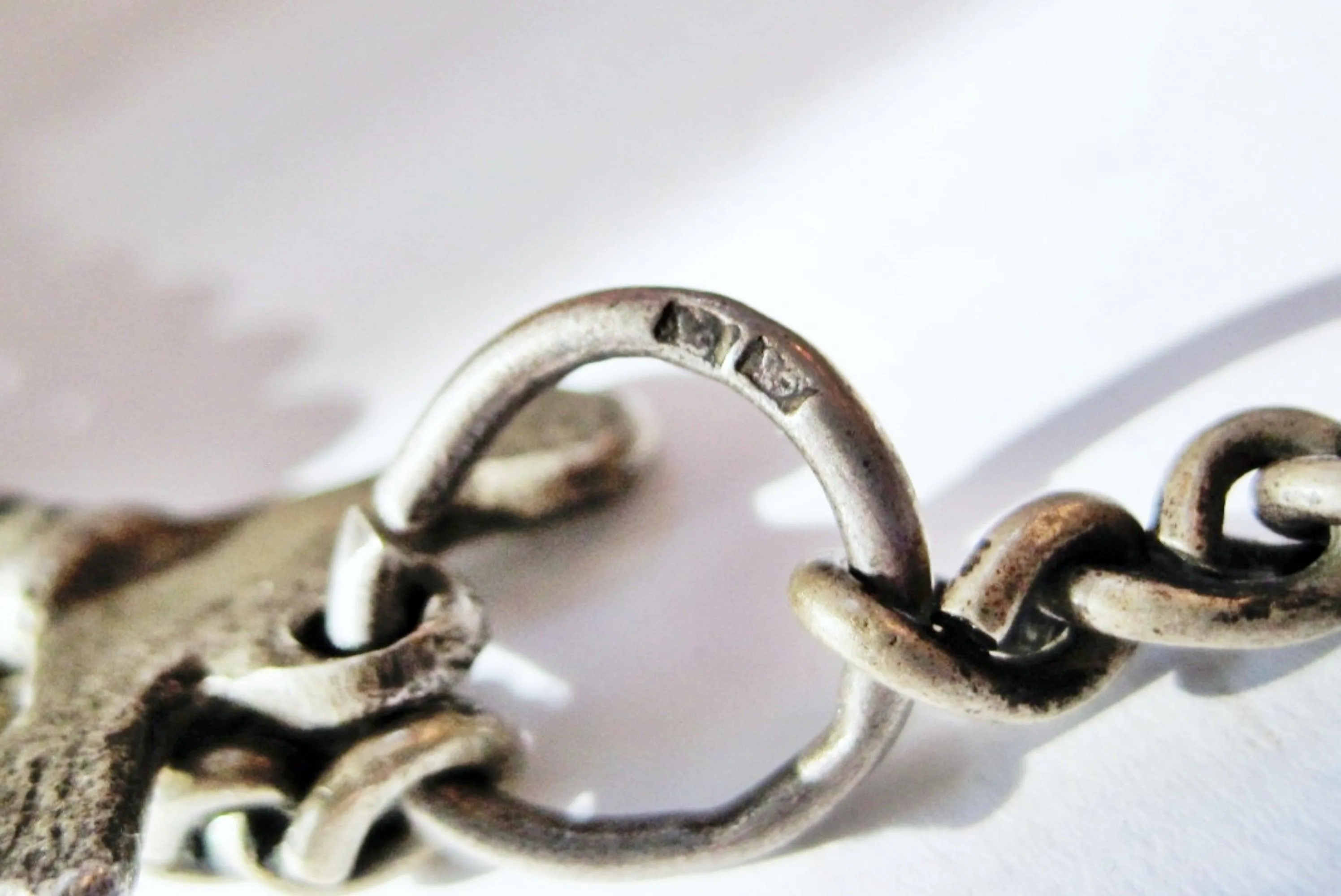 Vintage Silver Berber Bracelet with Bird Closure