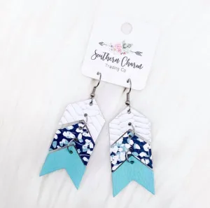 White Braided Arrow Dangles