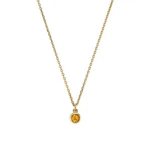 WooYou November Birthstone Pendant Necklace