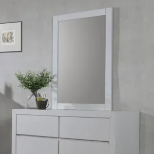 Zircon Dressing Table Mirror in White