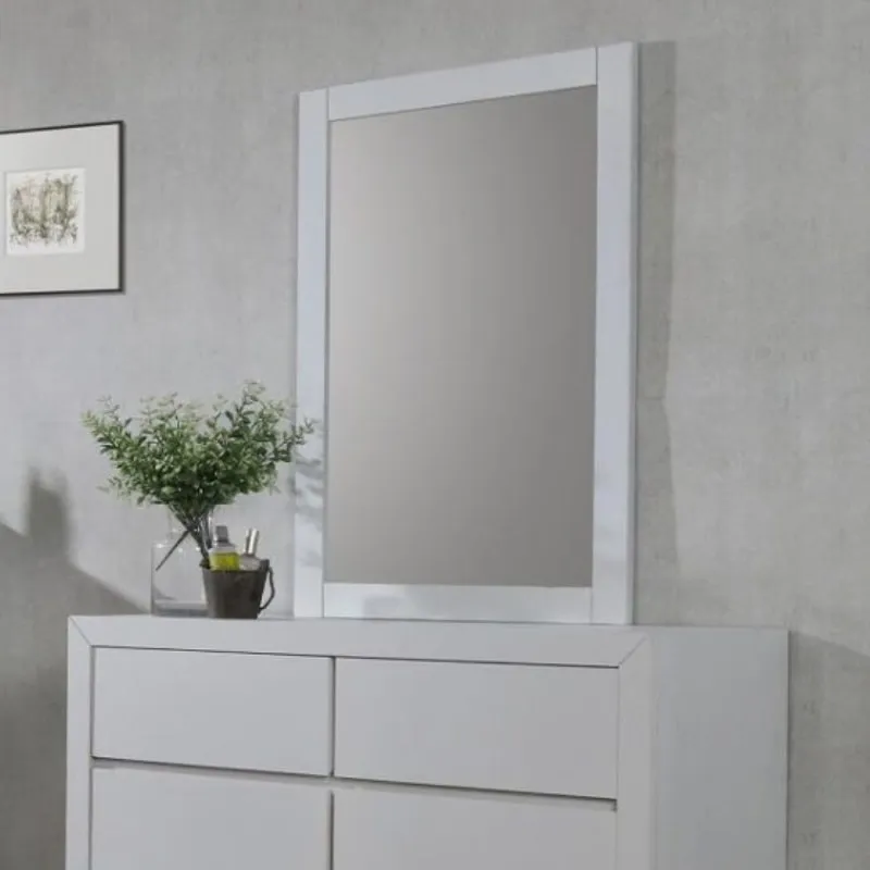 Zircon Dressing Table Mirror in White